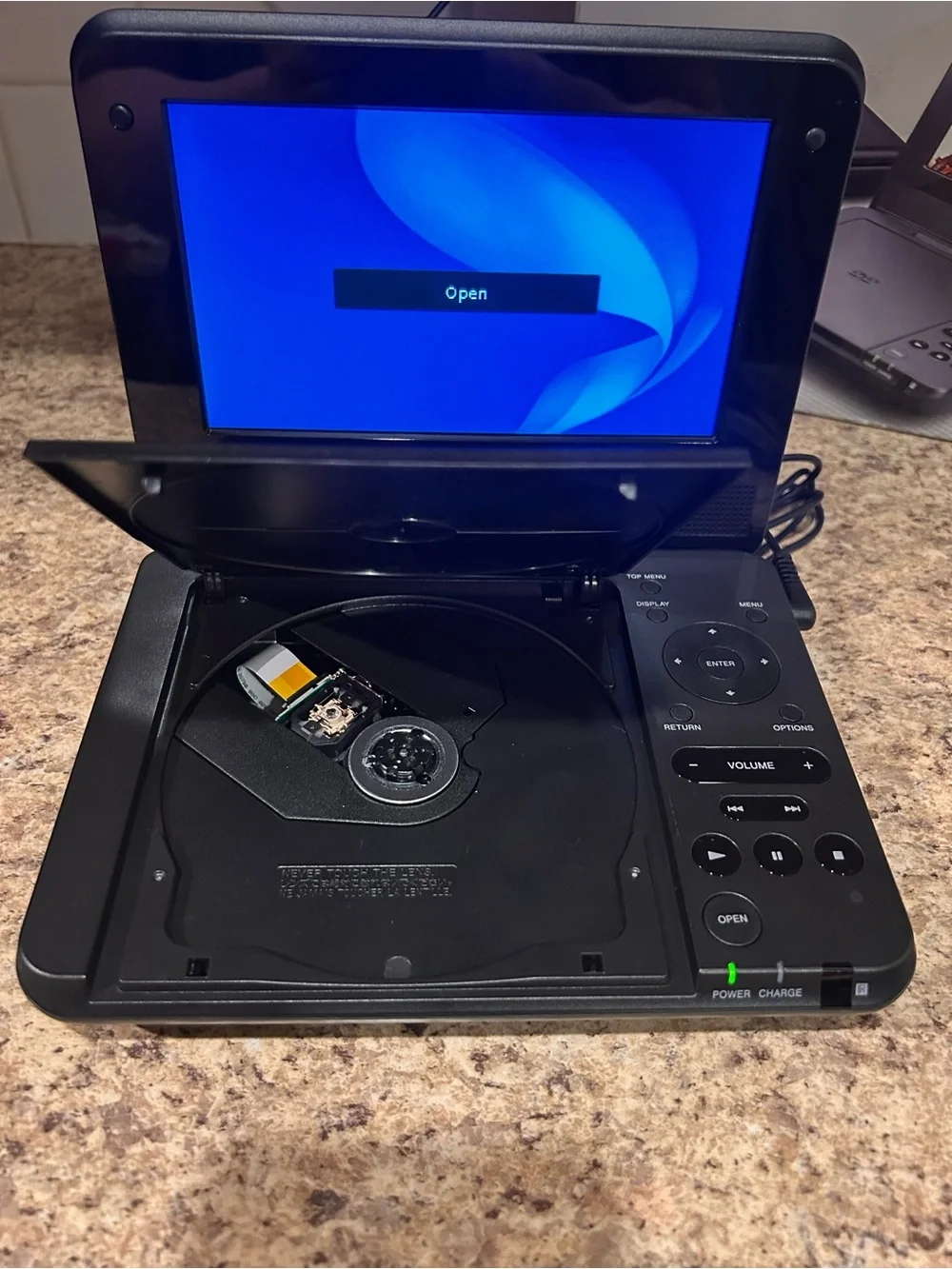 Sony Black Portable DVD Player 7” with Accessories New in Box